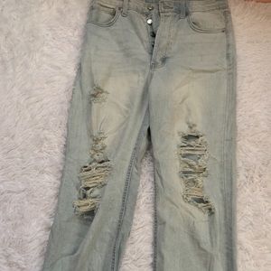 Ripped mom jeans